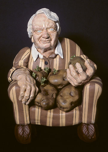 Sprouting Potatoes, ©1985 Victor Cicansky